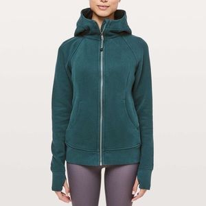 Green/blue lululemon scuba hoodie